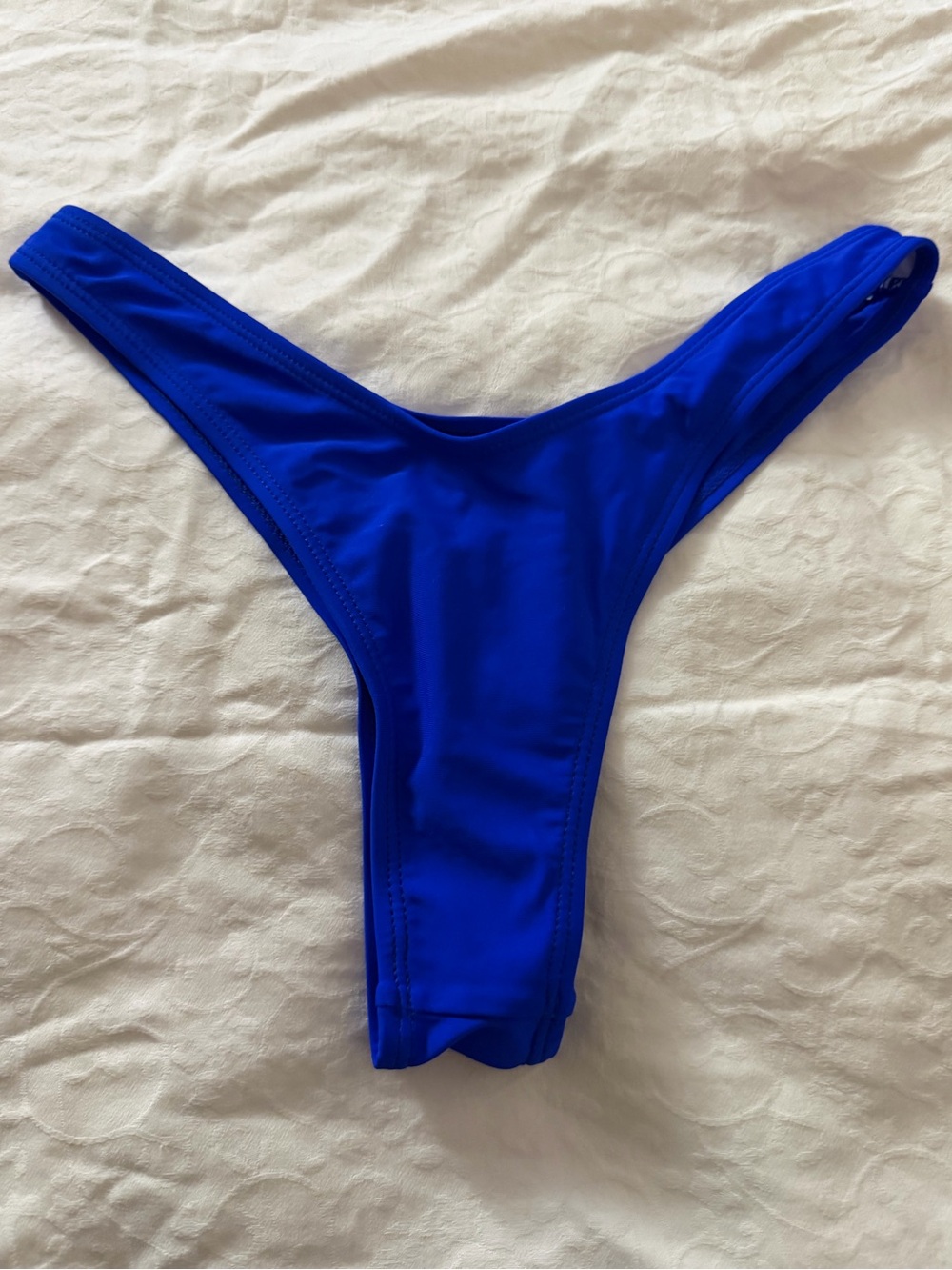SHEIN Royal Blue High-Cut Bikini Bottom